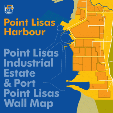 Point Lisas Harbour Wallmap